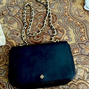 Tory Burch Black and Gold Crossbody